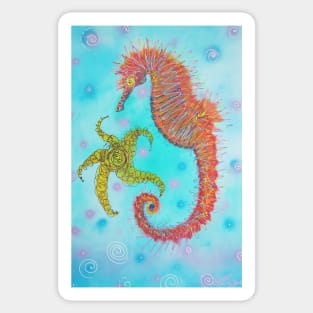 Sassy Seahorse Sticker